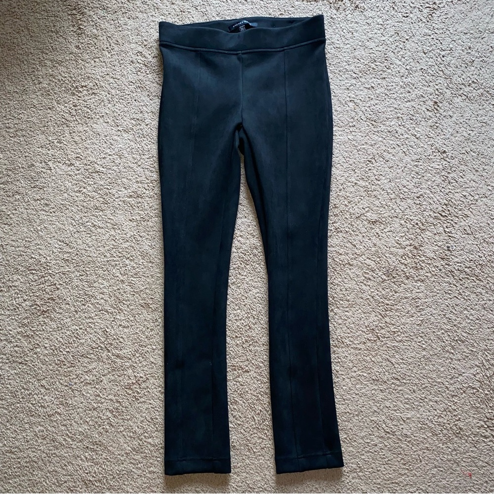 Andrew Marc Black faux suede leggings